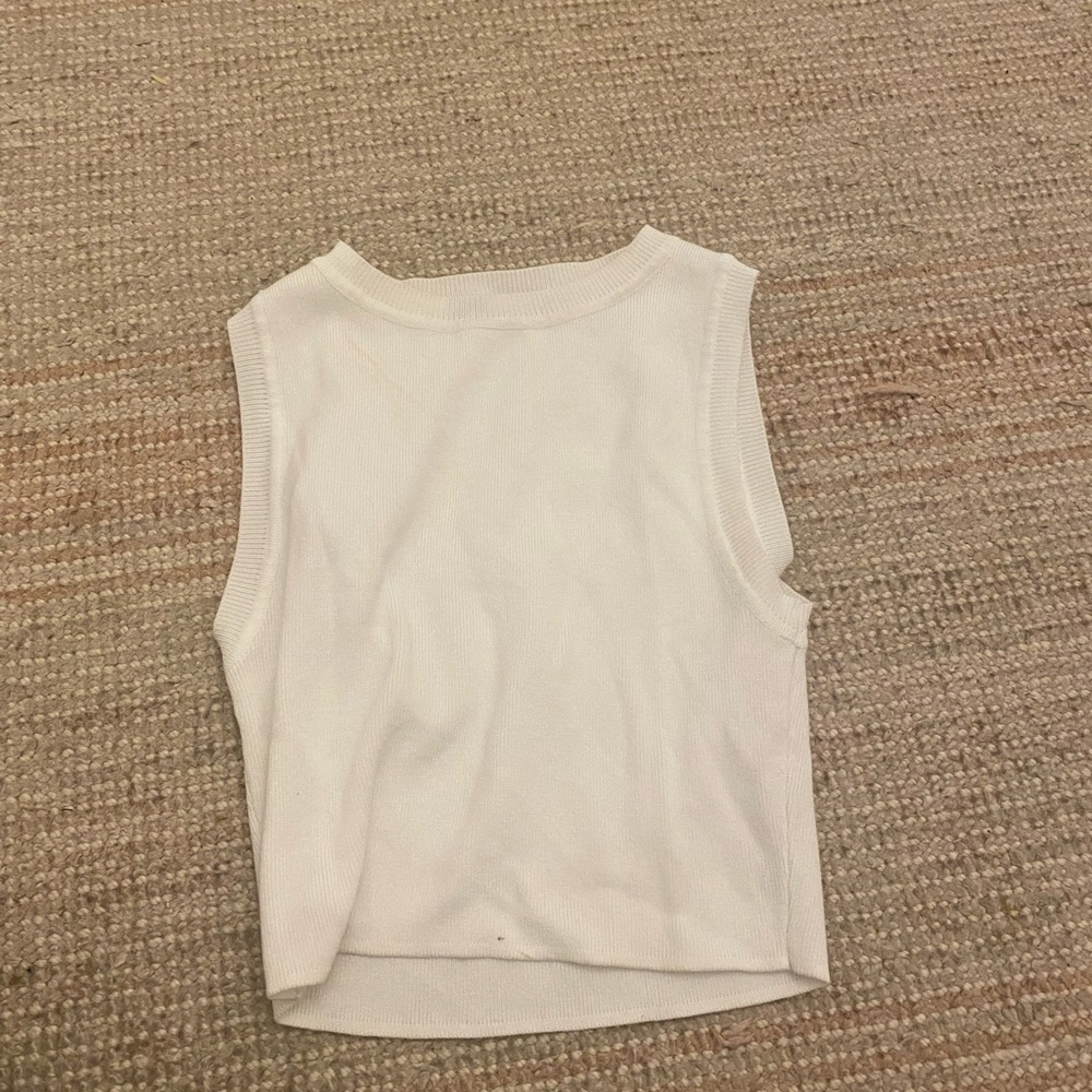 zara white crop top